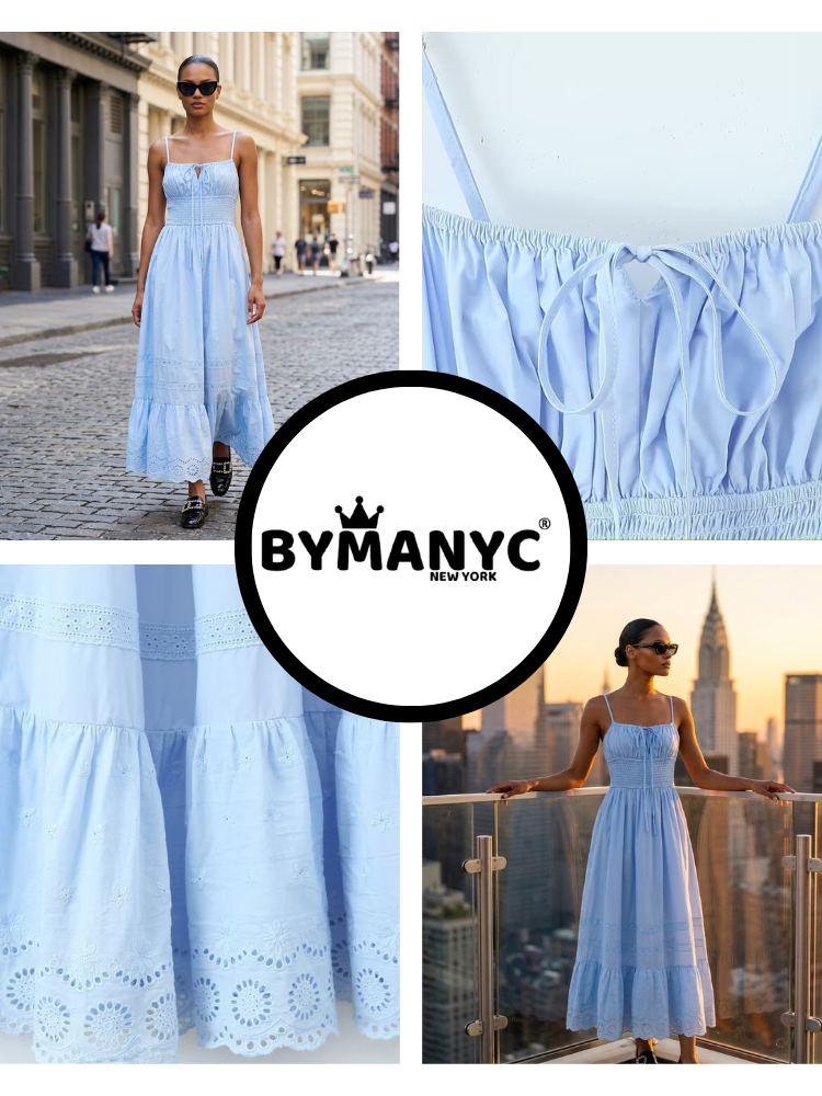 UPPER EAST SIDE Women's Sky Blue Dress Prêt-à-Porter BYMANYC ® NY