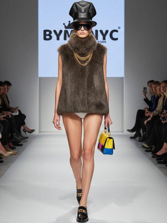 Ultra-Luxe Faux Fur Vest • THE MET New Collection BYMANYC ® New York