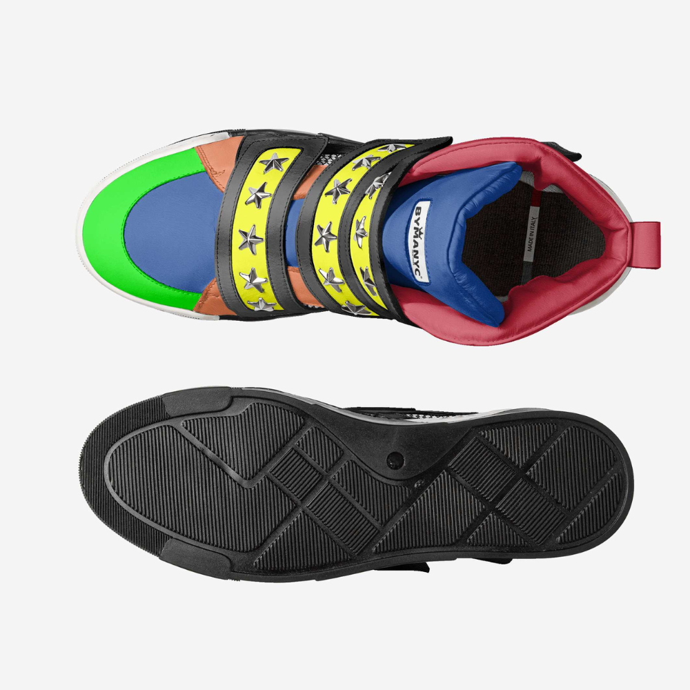 Unisex Limited Edition EAST VILLAGE MULTI High-Tops BYMANYC ® New York