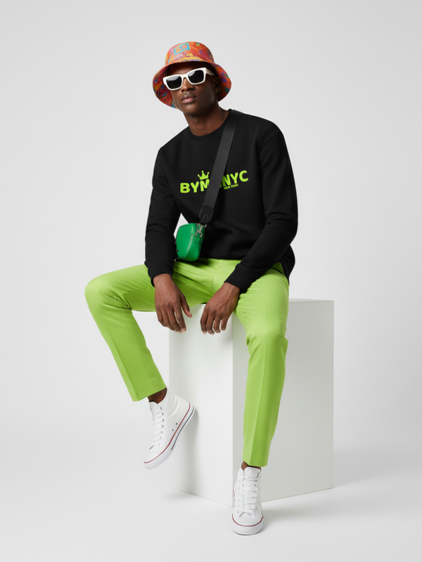 Unisex Organic Sweatshirt LOVE NYC – BYMANYC ® New York | Vegan Streetwear