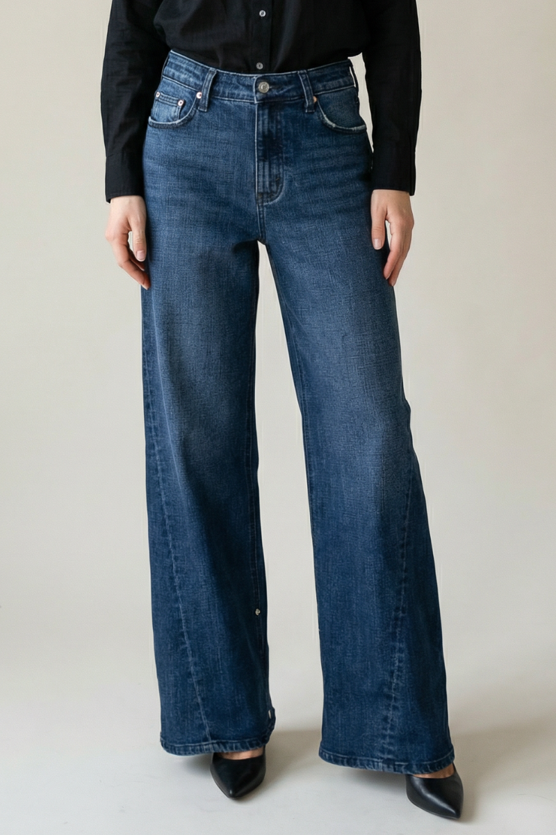 Athena Inseam Transfer High Rise A-Wide Jeans
