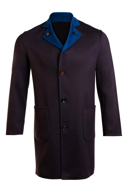 Kired by Kiton PARANA1 Cashmere Reversible Overcoat