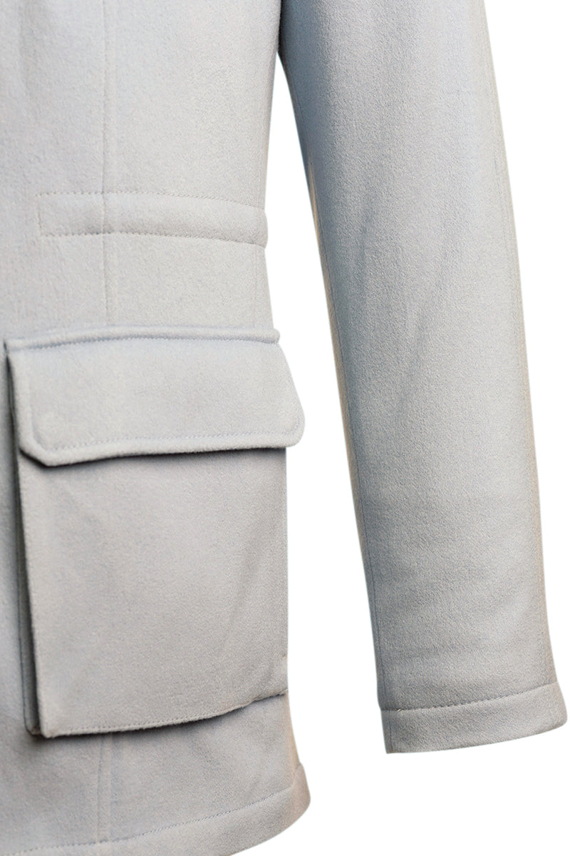Kired by Kiton KONE Cashmere-Mink Fur Overcoat