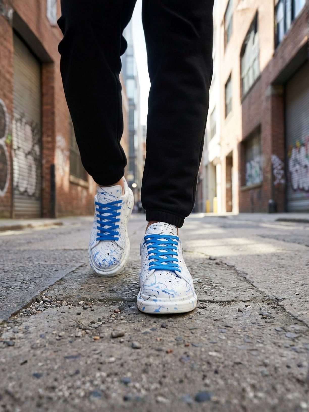 Men's Porto Sky Blue (Blue Laces)