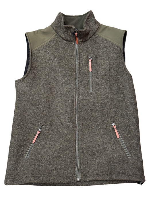 Washable Forest Green Wool Vest