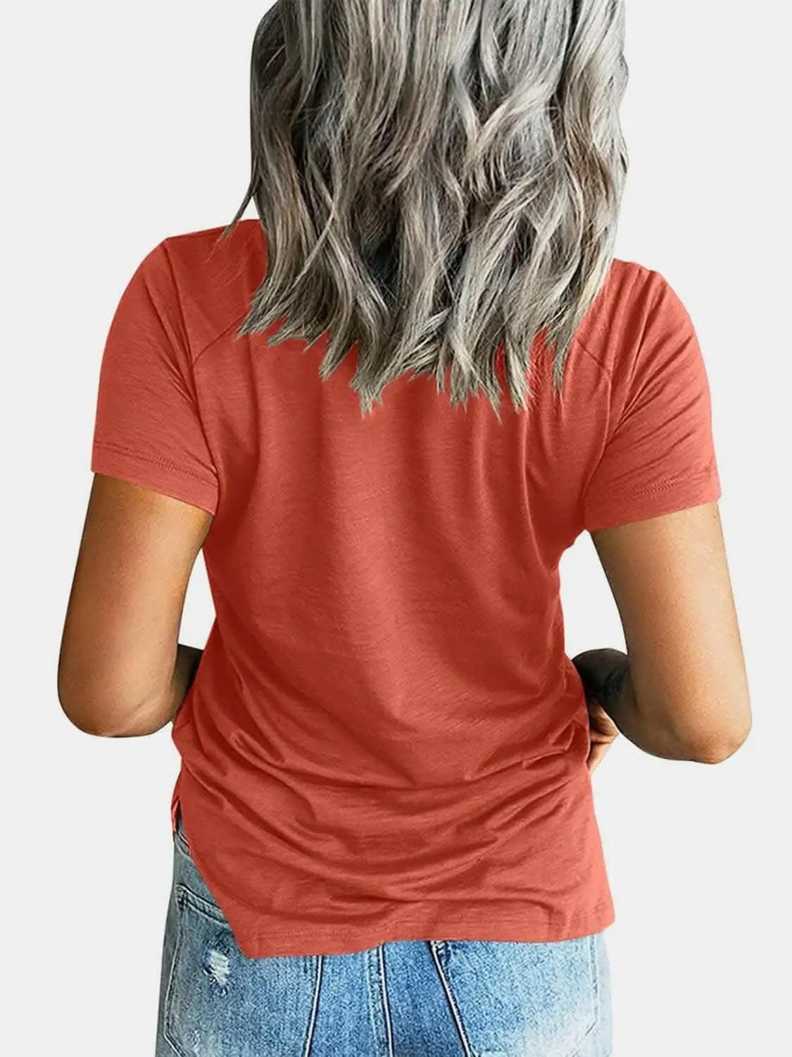 Trendsi just arrived - V-neck tee with pockets - comfy fit