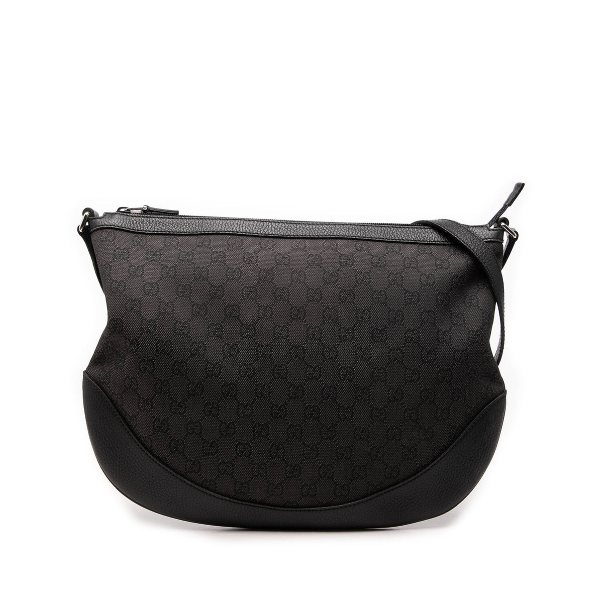 Crossbody Half Moon Denim Bag (Pre-Owned)