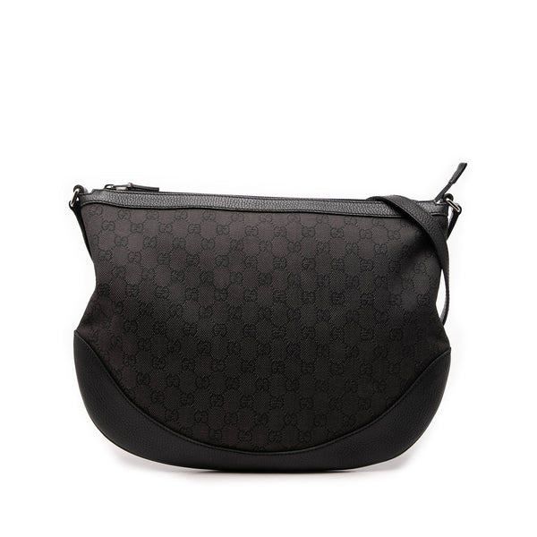 Crossbody Half Moon Denim Bag (Pre-Owned)