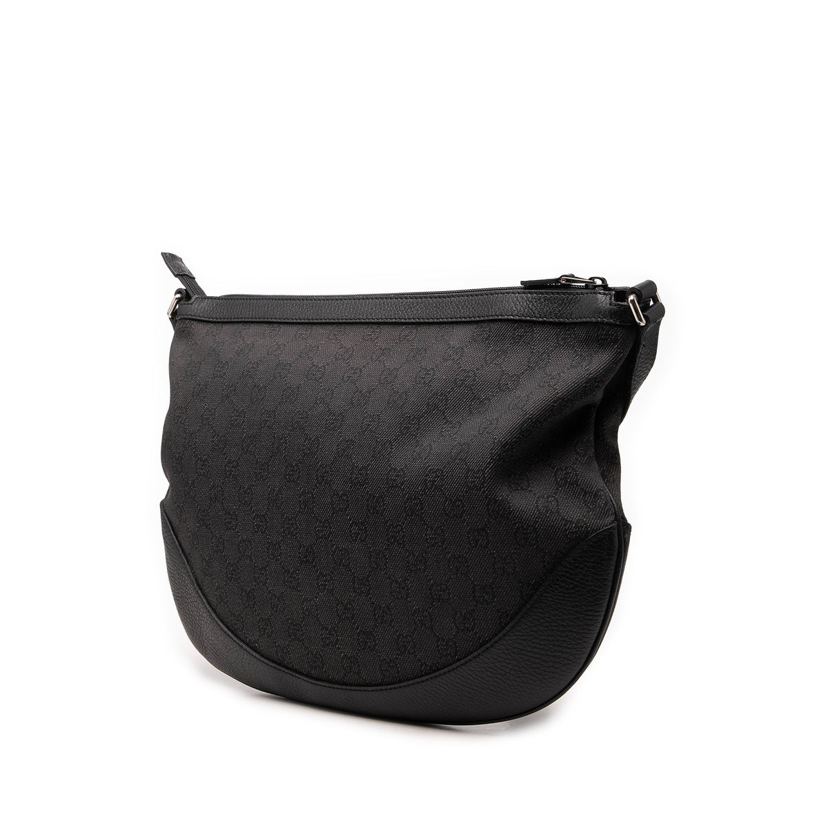 Crossbody Half Moon Denim Bag (Pre-Owned)