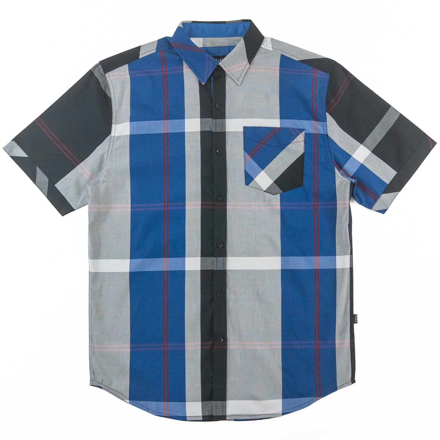 V829 Colton Plaid Shirt - Royal