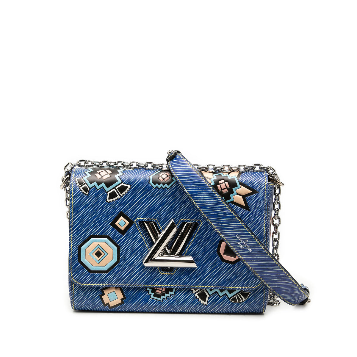 Shoulder Bag Twist MM Epi Blue (Pre-Owned)