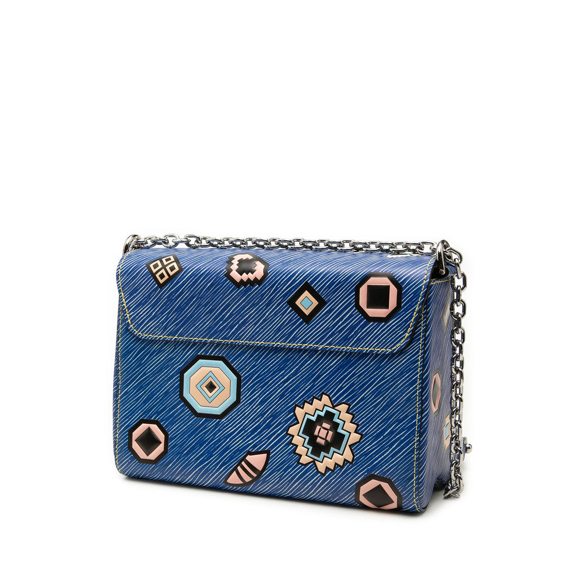Shoulder Bag Twist MM Epi Blue (Pre-Owned)