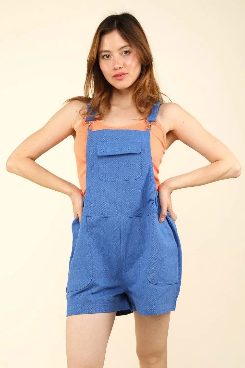 Trendsi Adjustable Overalls Women's Casual Suspender Jumpsuit w/ Pockets