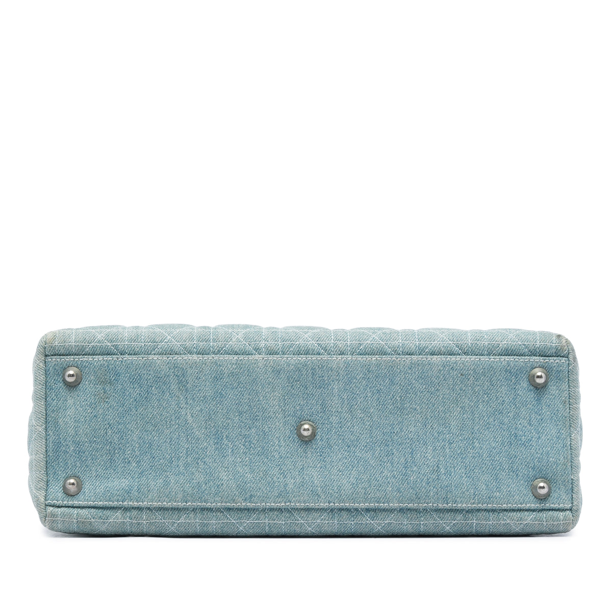 Satchel in Denim With Acrylic Handles (Pre-Owned)