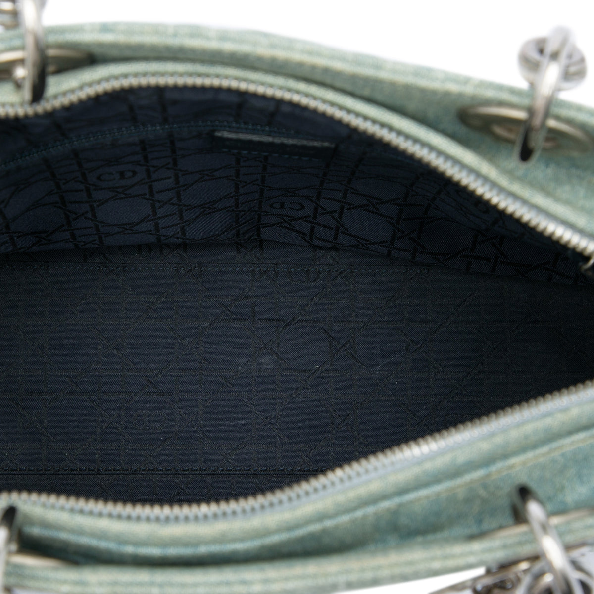 Satchel in Denim With Acrylic Handles (Pre-Owned)