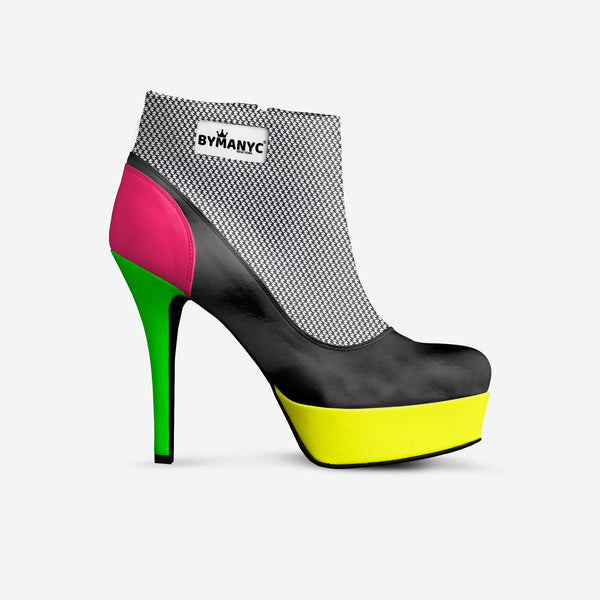 Vegan Ankle Boot Platform BYMANYC® New York Fierce Black