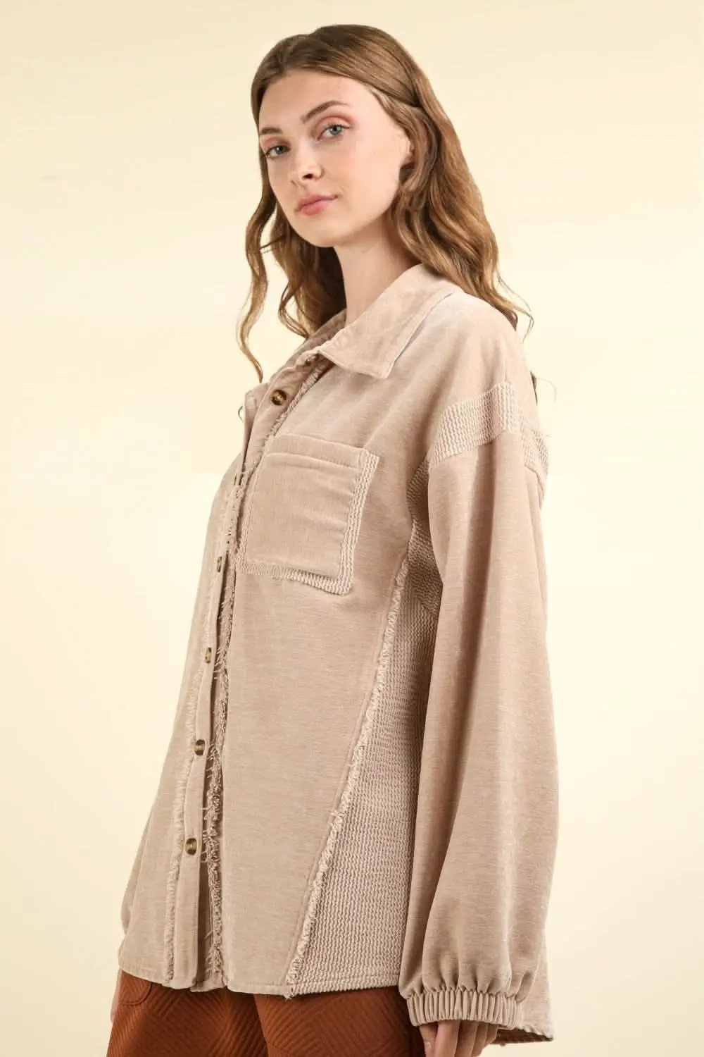 Shacket - Mixed Media Soft & Stylish - Casual Layering