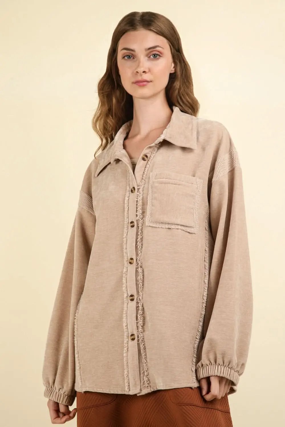 Shacket - Mixed Media Soft & Stylish - Casual Layering