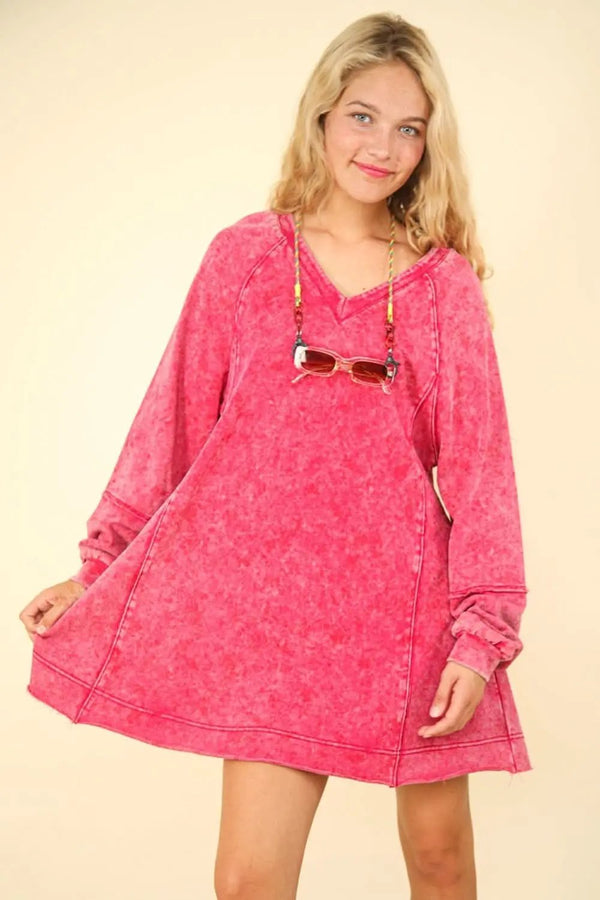 Trendsi Oversized Mini Dress Women's A-Line Casual Trendy USA Ship