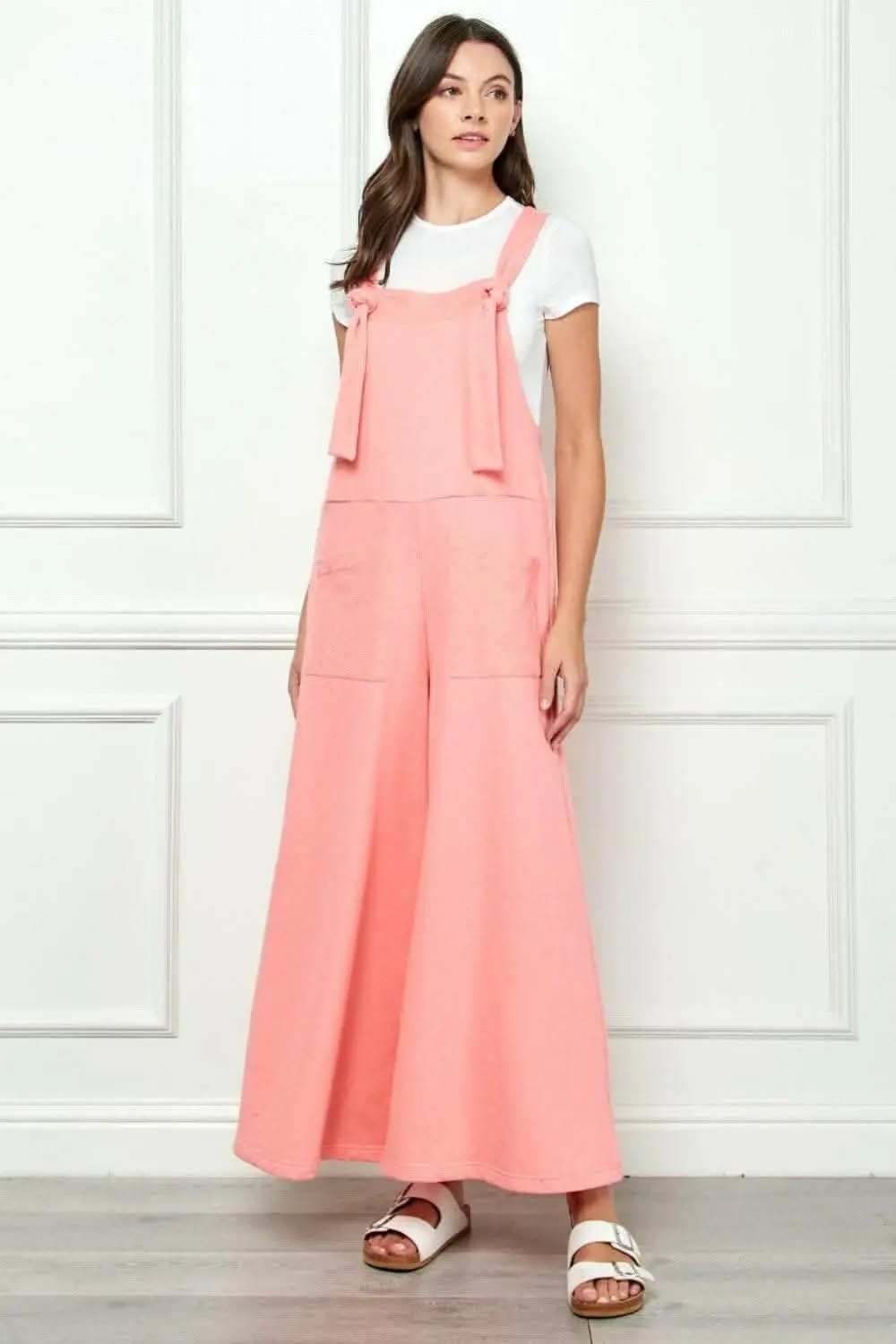 Trendsi usa - Veveret Wide Strap French Terry Overalls