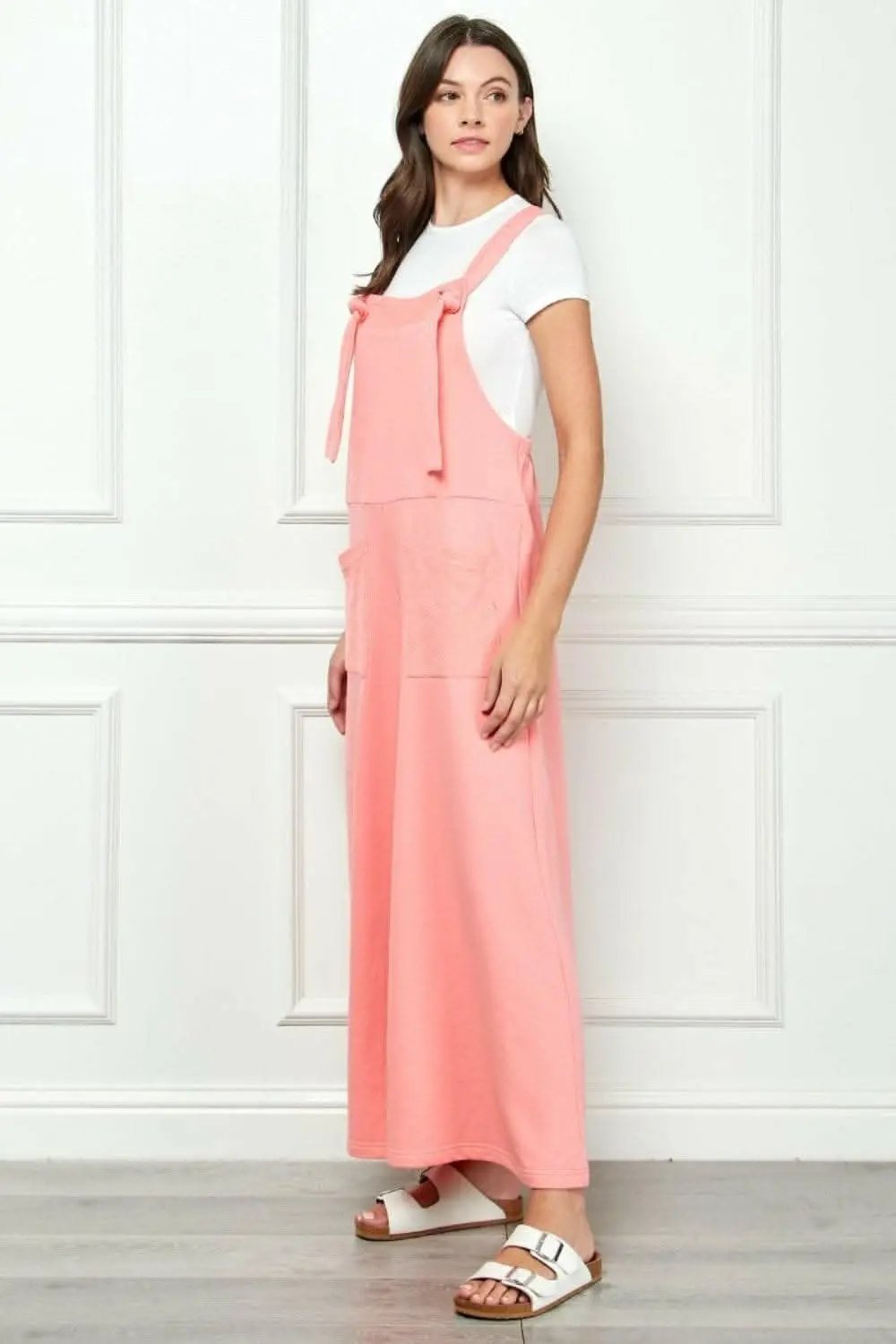 Trendsi usa - Veveret Wide Strap French Terry Overalls