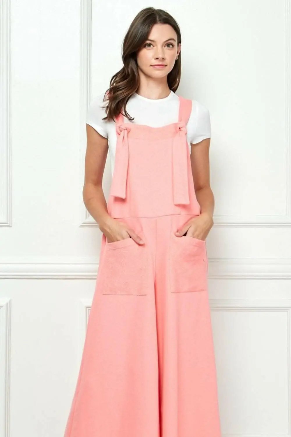 Trendsi usa - Veveret Wide Strap French Terry Overalls