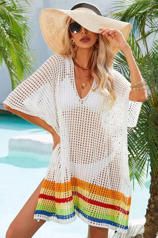 Beach Cover-up - Vibrant Crochet - Swimwear Accessory