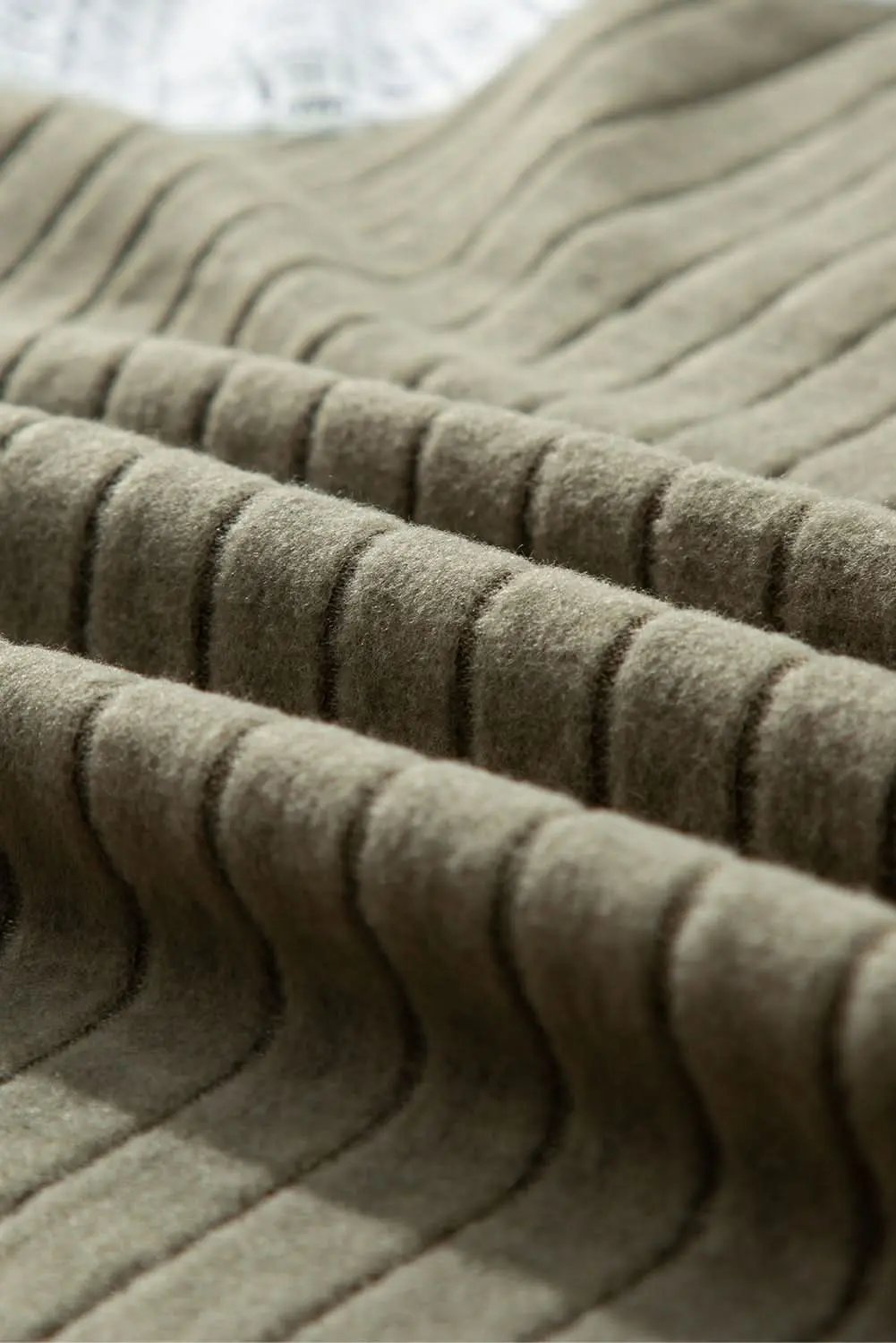 Love Salve Green Floral Blouse Women's Daily Elegant Top: Plus Size, Ribbed