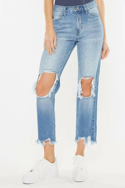 Jeans - Vintage Blue High Rise - Straight Leg