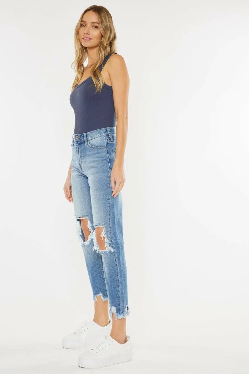 Jeans - Vintage Blue High Rise - Straight Leg