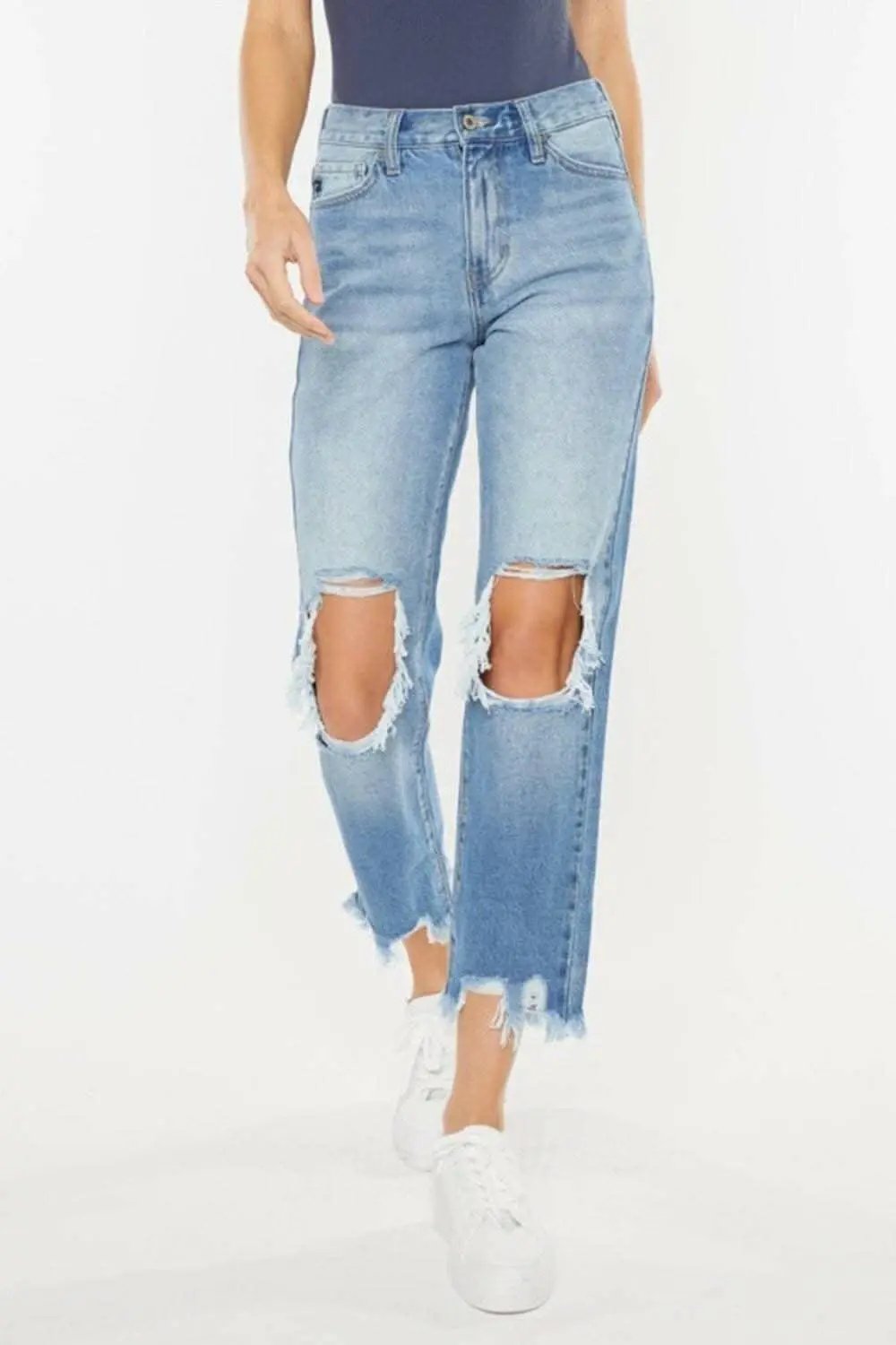 Jeans - Vintage Blue High Rise - Straight Leg