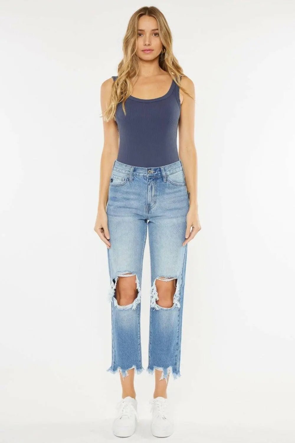 Jeans - Vintage Blue High Rise - Straight Leg