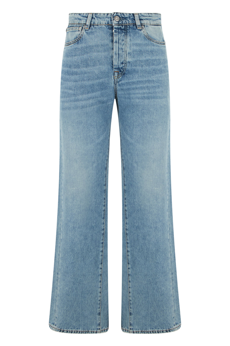 Wide-Leg Jeans in Garage Wash Denim