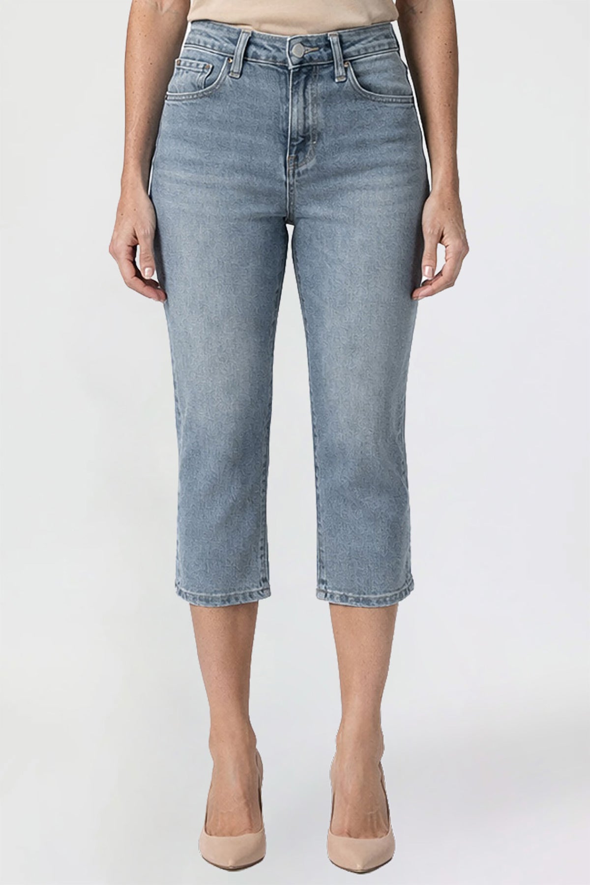 Women's Premium Stretch Side Slit Capri