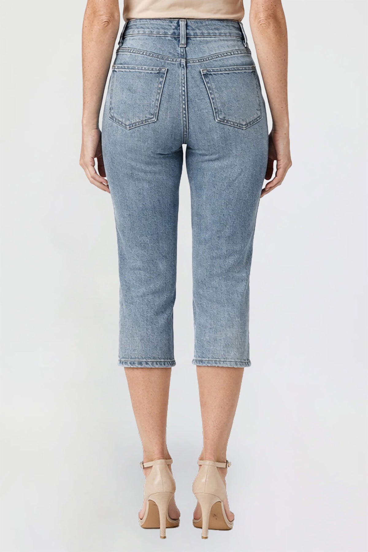 Women's Premium Stretch Side Slit Capri
