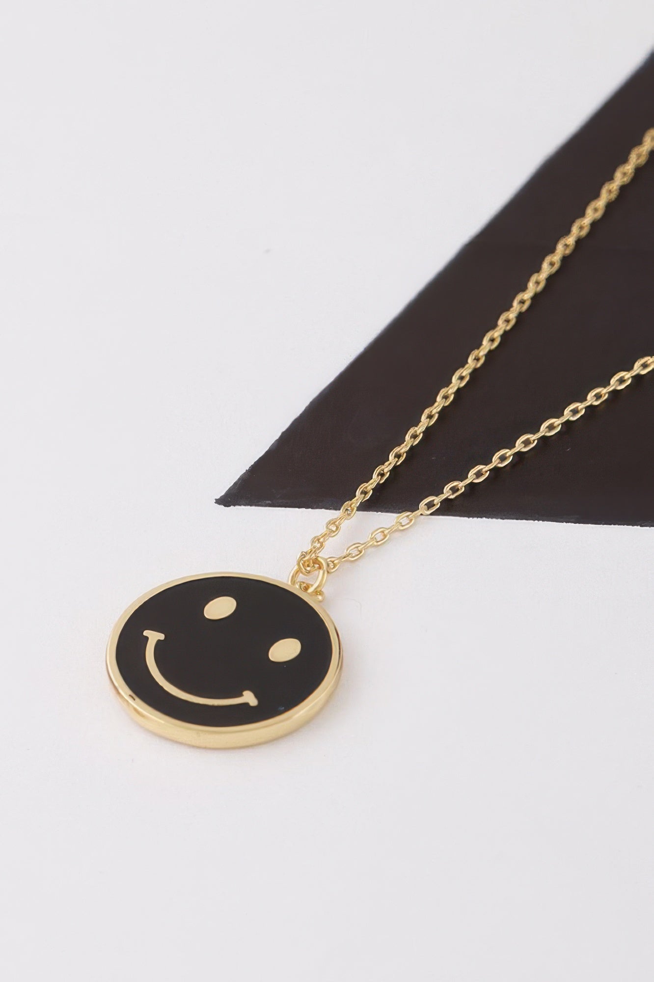 Women's Smiley Face Pendant Necklace BYMANYC ® New York CONTEMPORARY VIBRANT MODERN JEWELRY - New Collection
