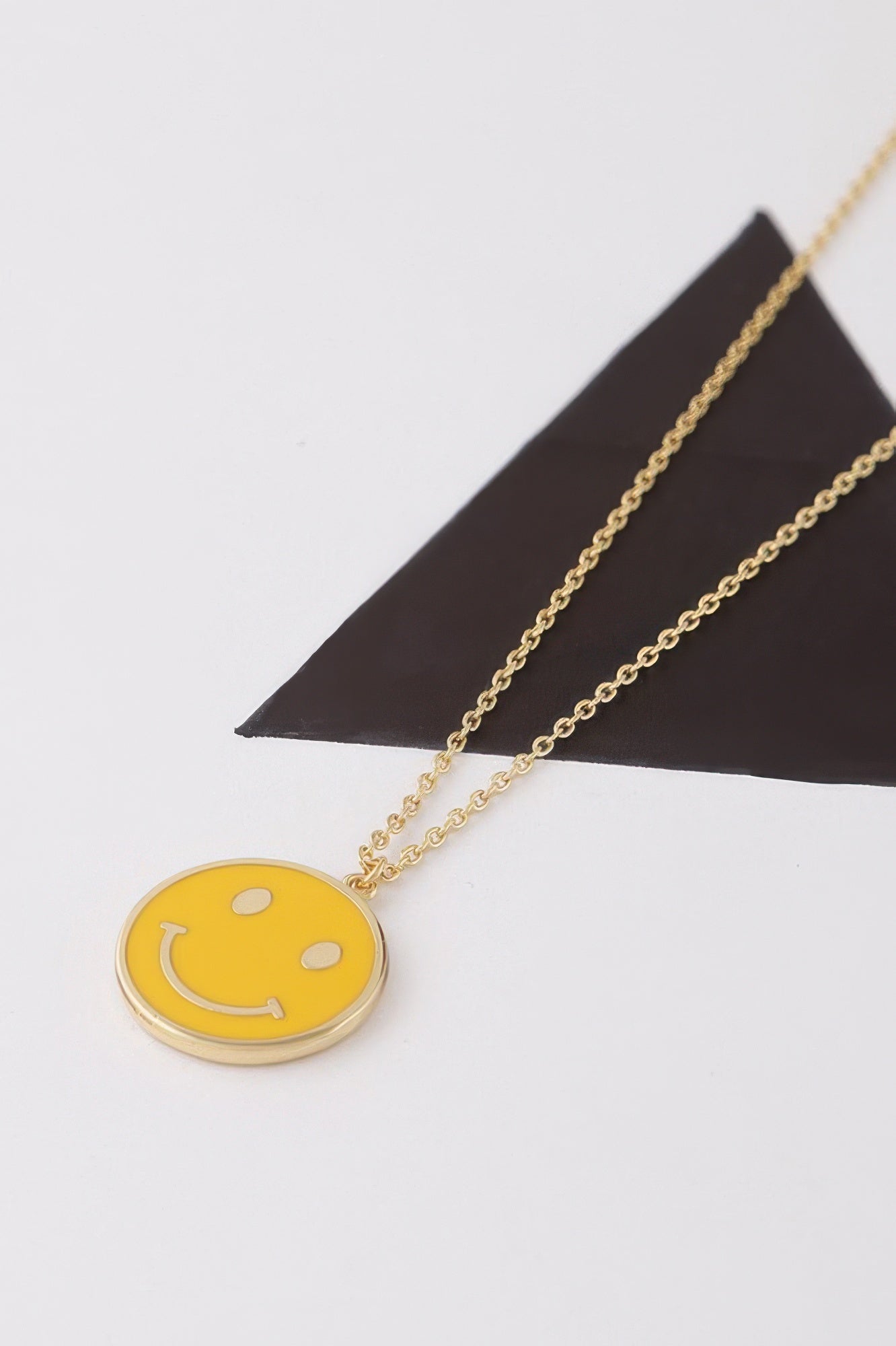 Women's Smiley Face Pendant Necklace BYMANYC ® New York CONTEMPORARY VIBRANT MODERN JEWELRY - New Collection