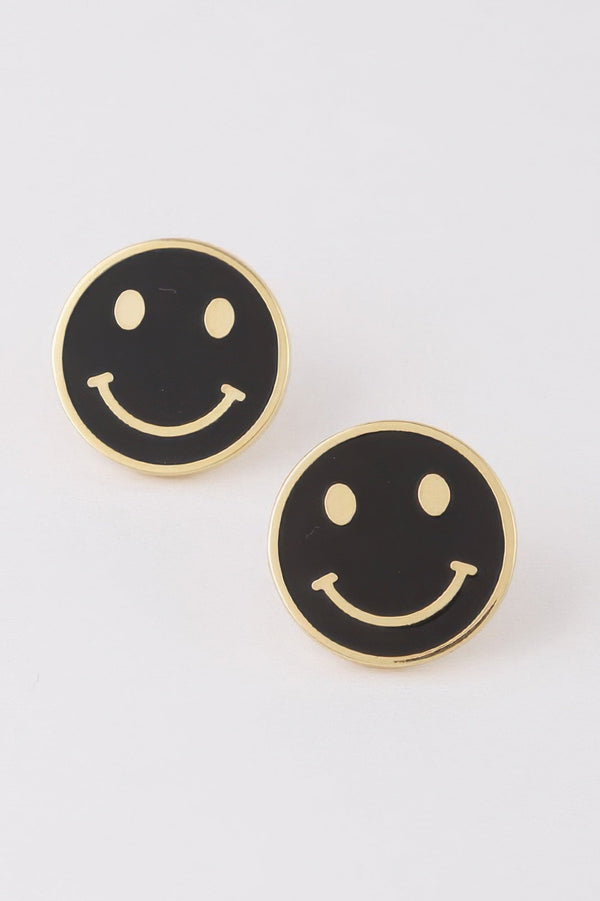 Women's Smiley Face Stud Earrings BYMANYC ® New York CONTEMPORARY VIBRANT MODERN JEWELRY - New Collection