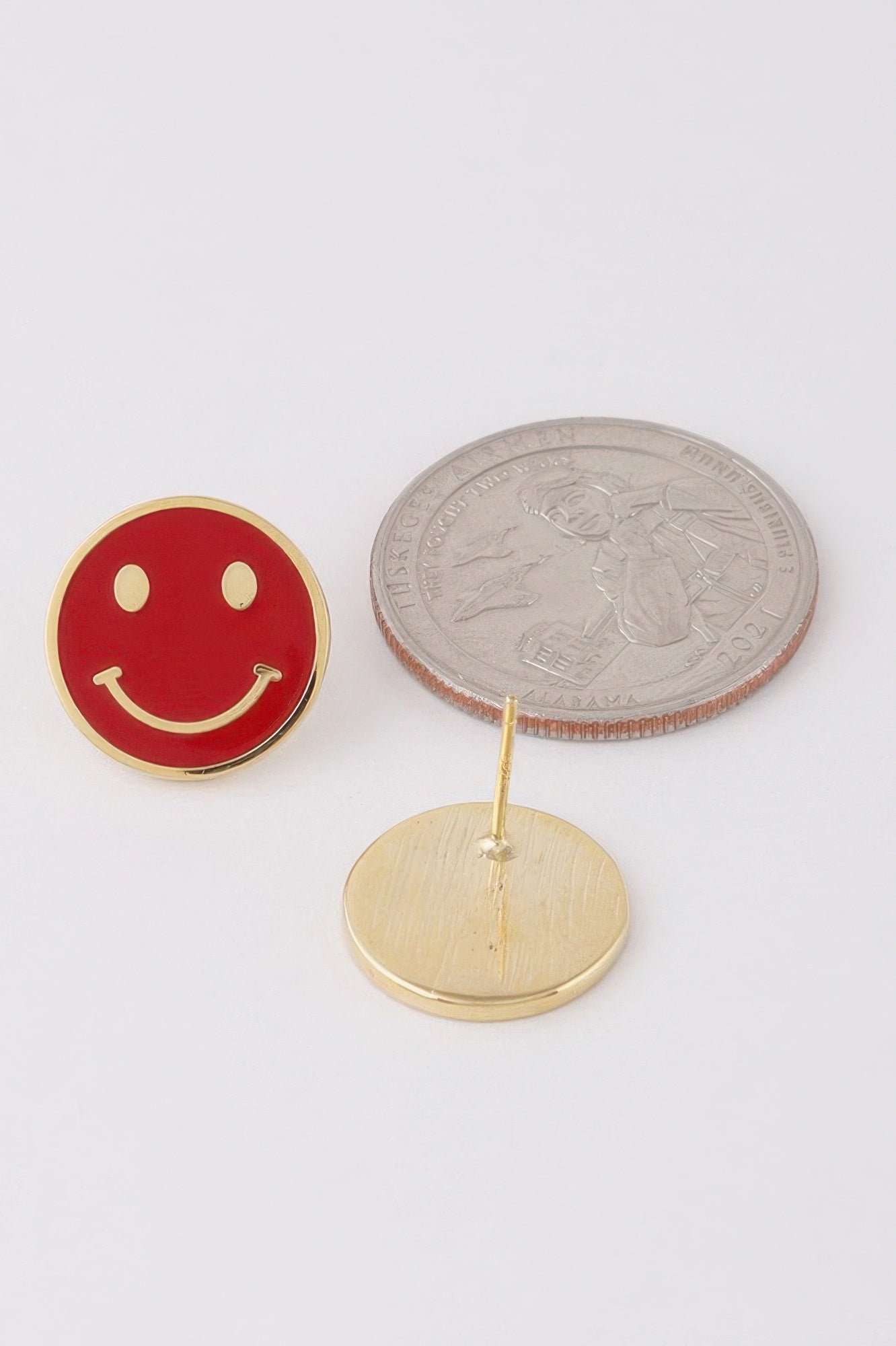 Women's Smiley Face Stud Earrings BYMANYC ® New York CONTEMPORARY VIBRANT MODERN JEWELRY - New Collection