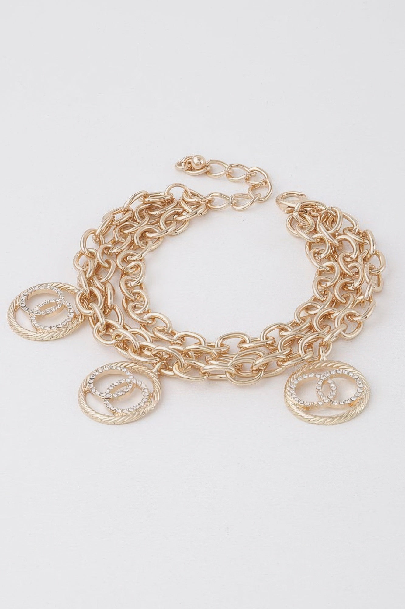 Women's Multi OO Charm Bracelet BYMANYC ® New York CONTEMPORARY VIBRANT MODERN JEWELRY - New Collection