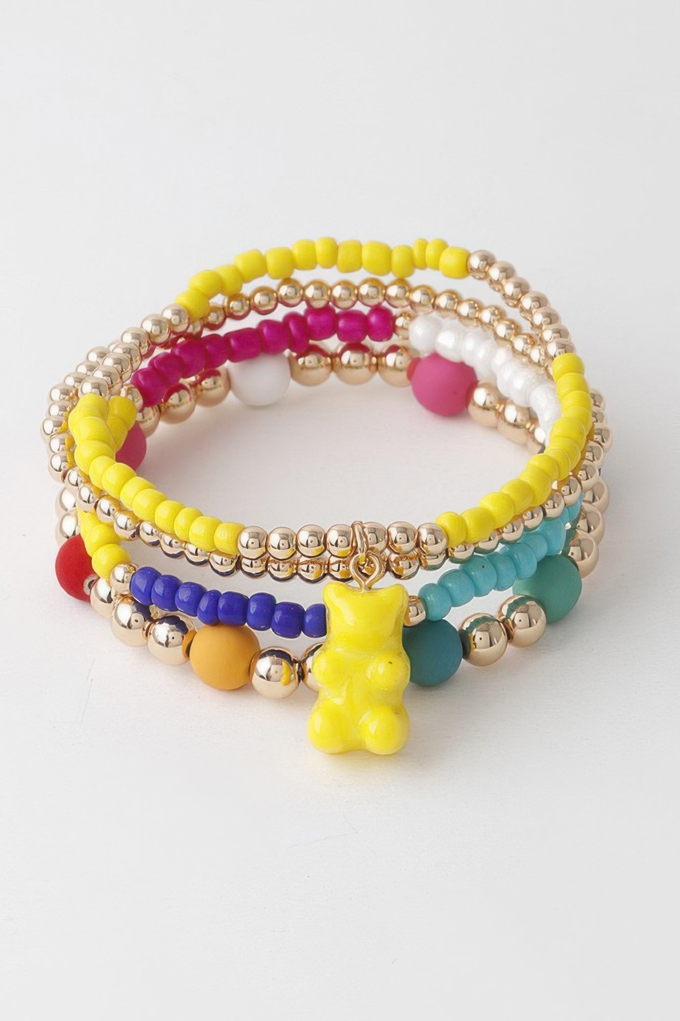 Women's Multi Gummy Bear Charm Bracelet BYMANYC ® New York CONTEMPORARY VIBRANT MODERN JEWELRY - New Collection