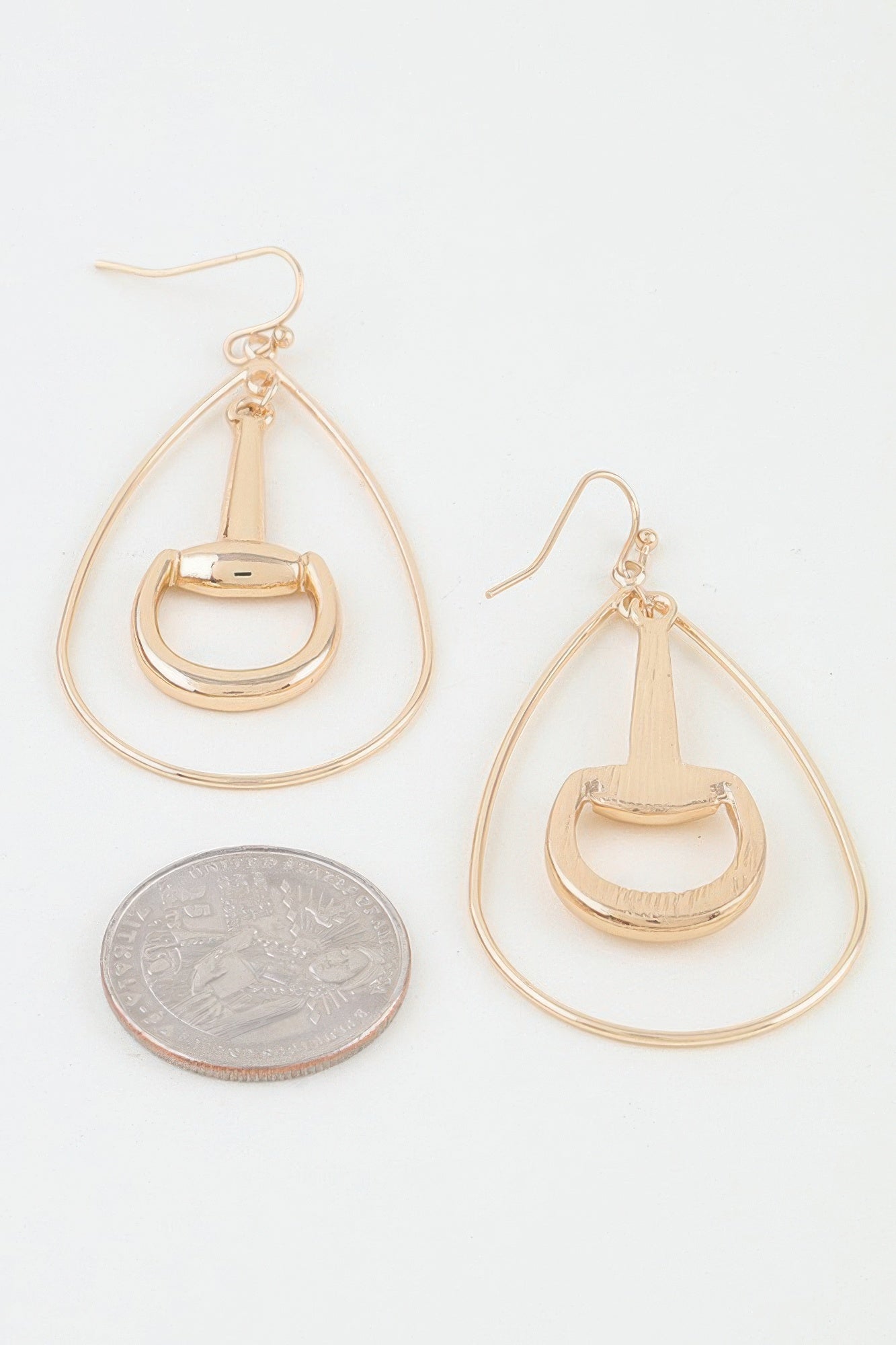 Women's Drop Earrings Modern Toggle Teardrop BYMANYC ® New York CONTEMPORARY SCULPTURAL FRAME DANGLE - New Collection