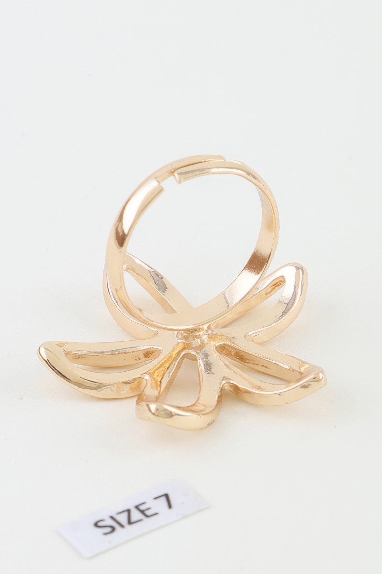Women's Band Ring Polished Open Flower BYMANYC ® New York CONTEMPORARY FLORAL CUTOUT RING - New Collection