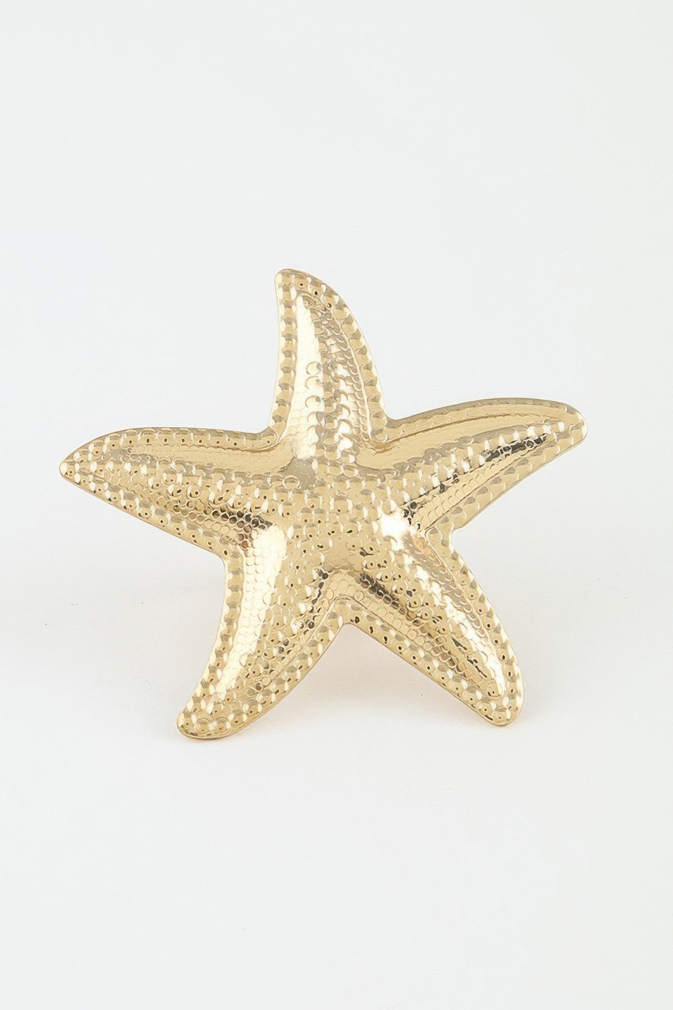 Women's Statement Ring Hammered Scale Starfish BYMANYC ® New York TEXTURED OCEANIC CELESTIAL BAND - New Collection