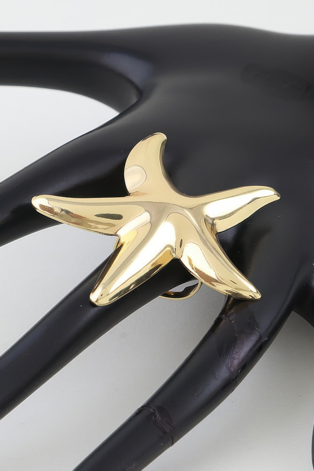 Women's Statement Ring Polished Starfish BYMANYC ® New York SLEEK OCEANIC CELESTIAL BAND - New Collection