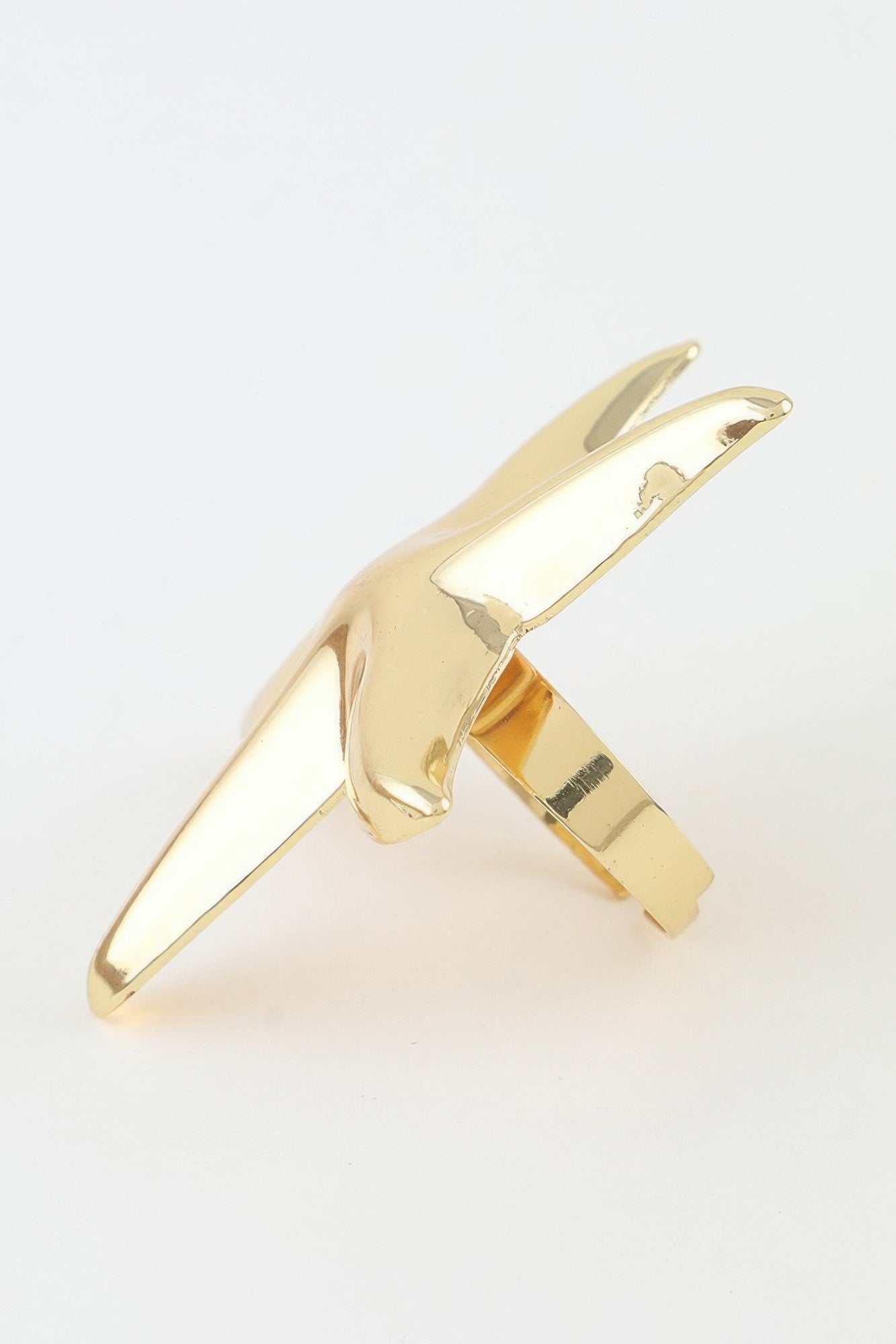 Women's Statement Ring Polished Starfish BYMANYC ® New York SLEEK OCEANIC CELESTIAL BAND - New Collection