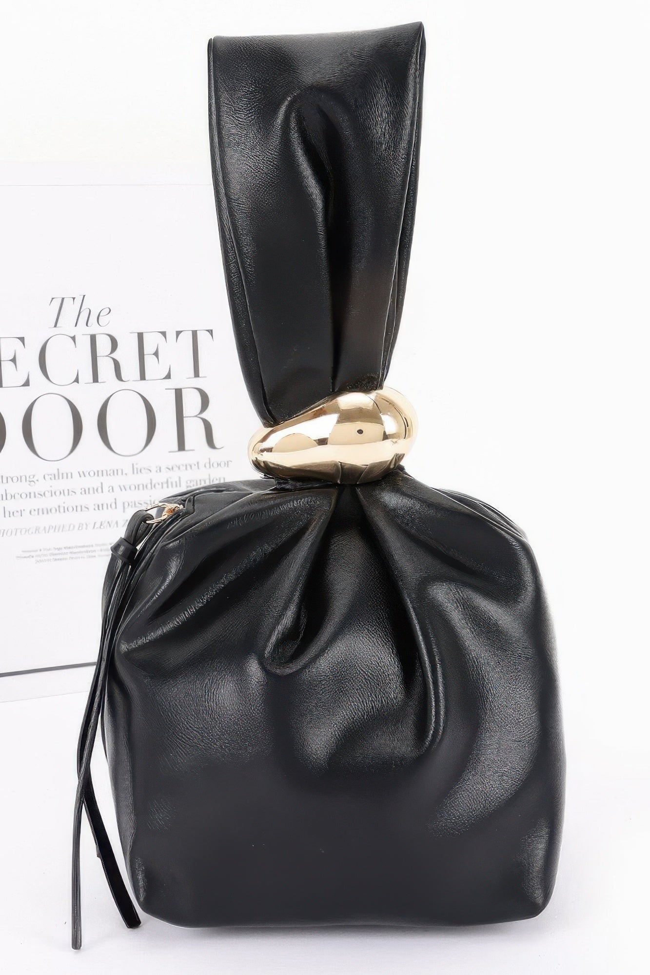 Women's Wrist Bag Faux Leather BYMANYC ® New York CONTEMPORARY SLEEK COMPACT PURSE - New Collection