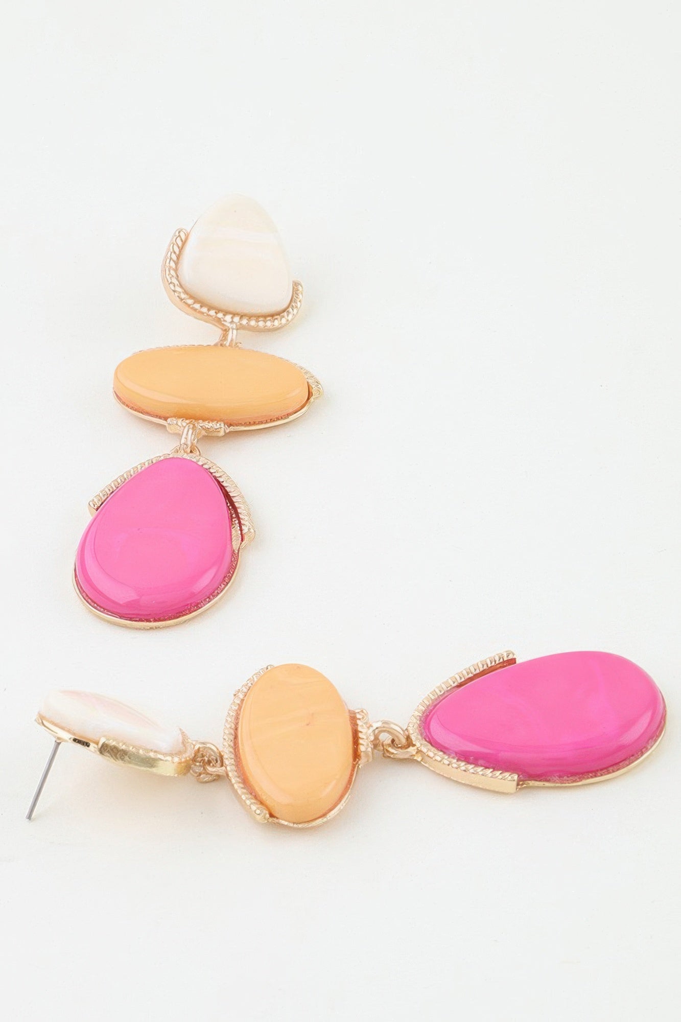Women's Drop Earrings Retro Triple Stone BYMANYC ® New York VINTAGE CASCADE DANGLE EARRINGS - New Collection