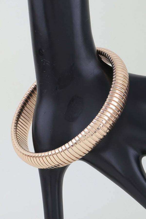 Women's Bangle Bracelet Polished Snake Chain BYMANYC ® New York SLEEK FLUID WRISTBAND - New Collection