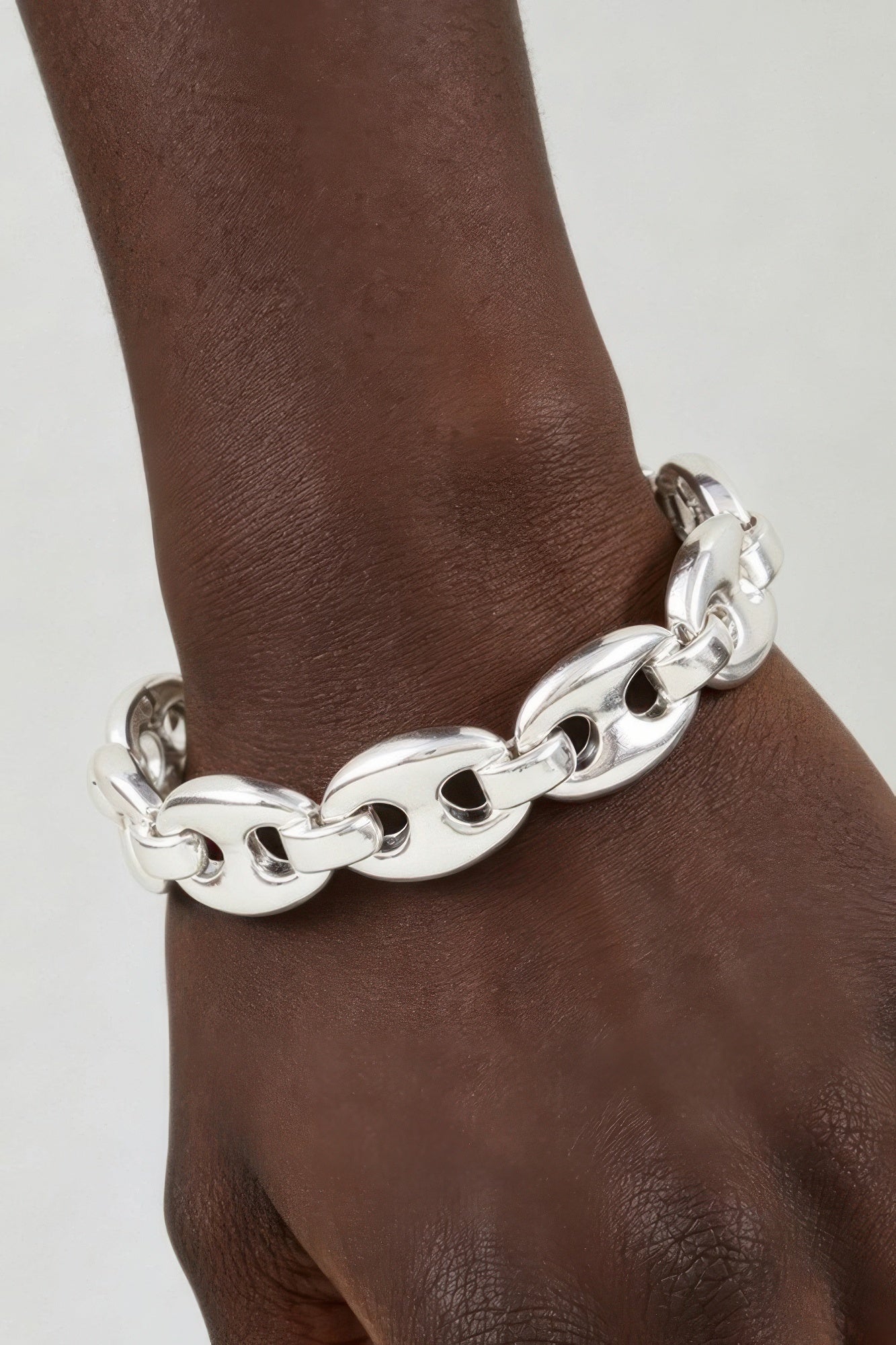 Women's Link Bracelet Polished Mariner Chain BYMANYC ® New York NAUTICAL STATEMENT BRACELET - New Collection